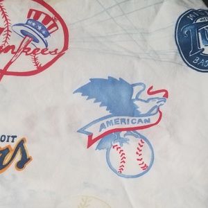 Pottery Barn kidsAmerican MLB flat twin bed sheet